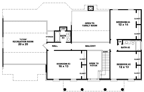Upper/Second Floor Plan: 6-534