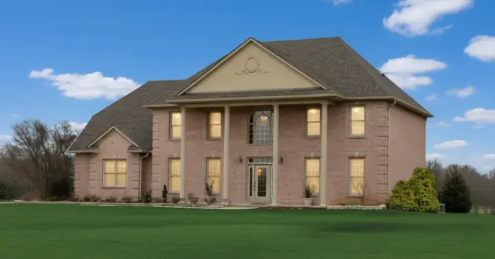Georgian house plans 6-535 - front exterior, 2,665 sq ft, 4 bed, 3 bath house plans | Monster House Plans
