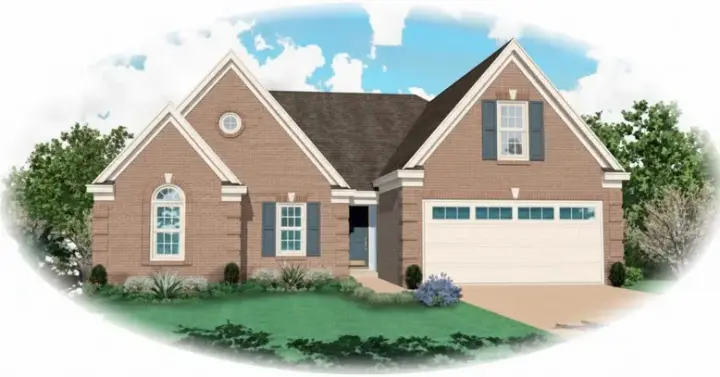 Traditional house plans 6-537 - front exterior, 1,962 sq ft, 3 bed, 2 bath house plans | Monster House Plans