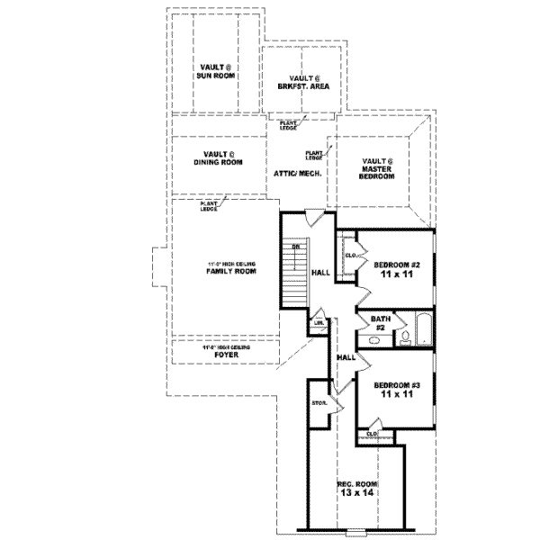 Upper/Second Floor Plan: 6-541