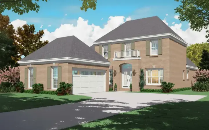 Southern house plans 6-543 - front exterior, 2,190 sq ft, 3 bed, 3 bath house plans | Monster House Plans