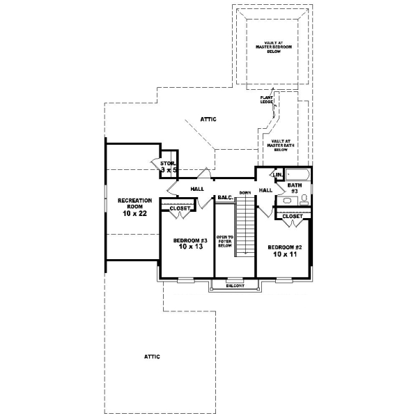 Upper/Second Floor Plan: 6-546