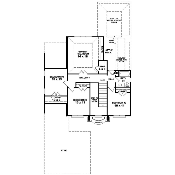 Upper/Second Floor Plan: 6-547