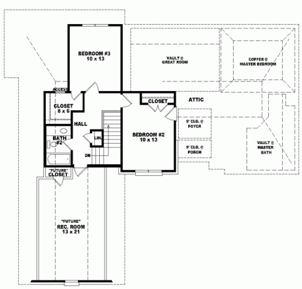 Upper/Second Floor Plan: 6-574