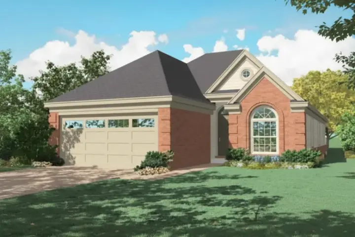Traditional house plans 6-576 - front exterior, 1,778 sq ft, 3 bed, 2 bath house plans | Monster House Plans