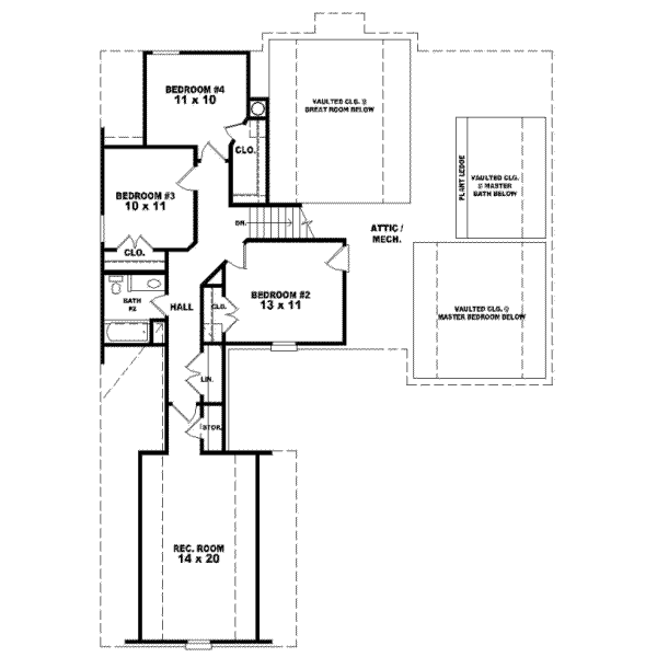 Upper/Second Floor Plan: 6-578