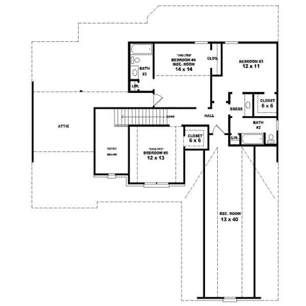 Upper/Second Floor Plan: 6-579
