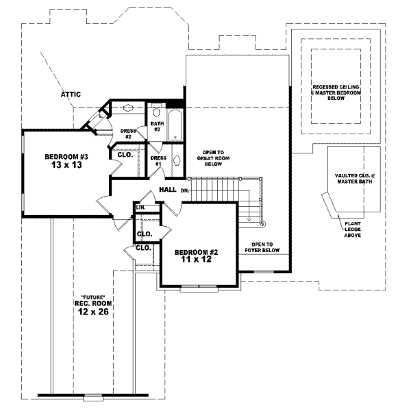 Upper/Second Floor Plan: 6-580