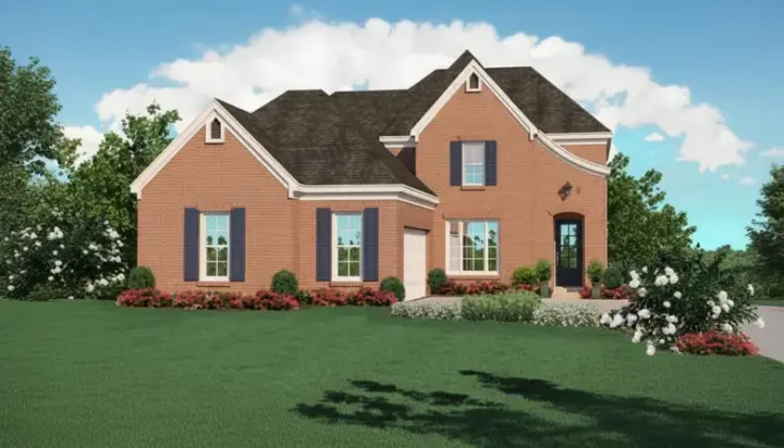 French Country house plans 6-583 - front exterior, 2,628 sq ft, 3 bed, 3 bath house plans | Monster House Plans