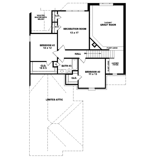 Upper/Second Floor Plan: 6-583