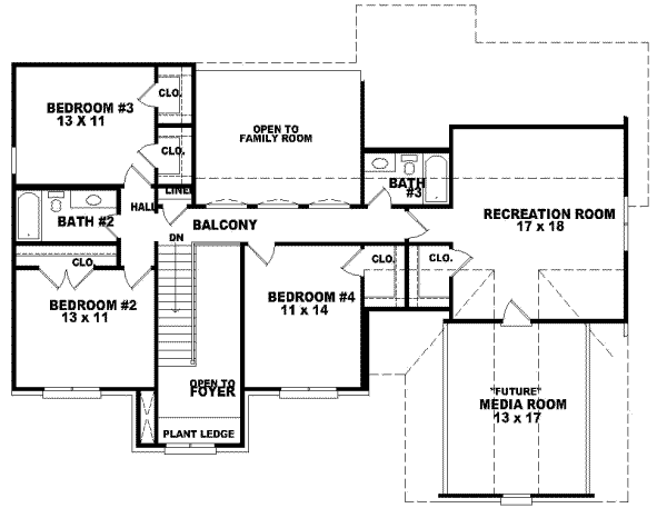 Upper/Second Floor Plan: 6-603
