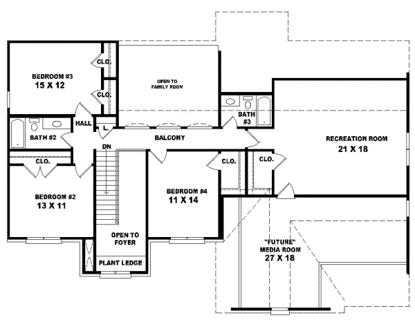 Upper/Second Floor Plan: 6-604