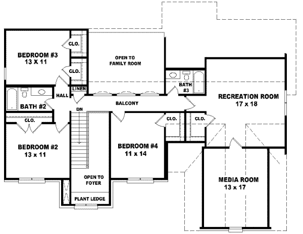 Upper/Second Floor Plan: 6-606