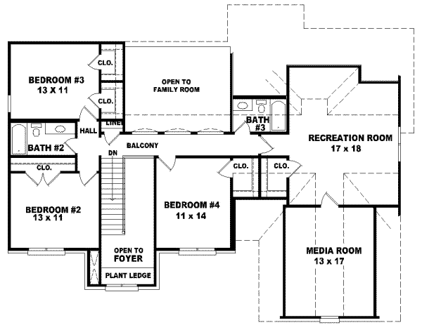 Upper/Second Floor Plan: 6-608