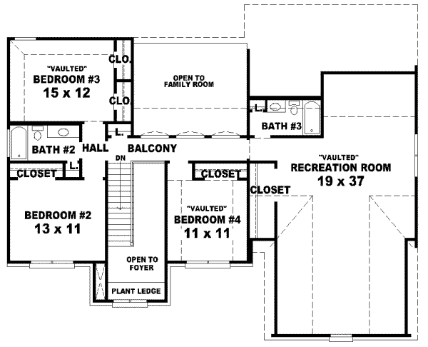 Upper/Second Floor Plan: 6-609
