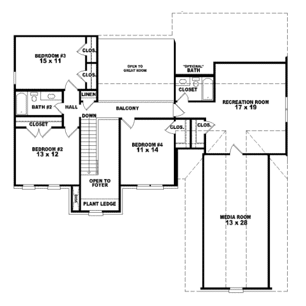 Upper/Second Floor Plan: 6-610