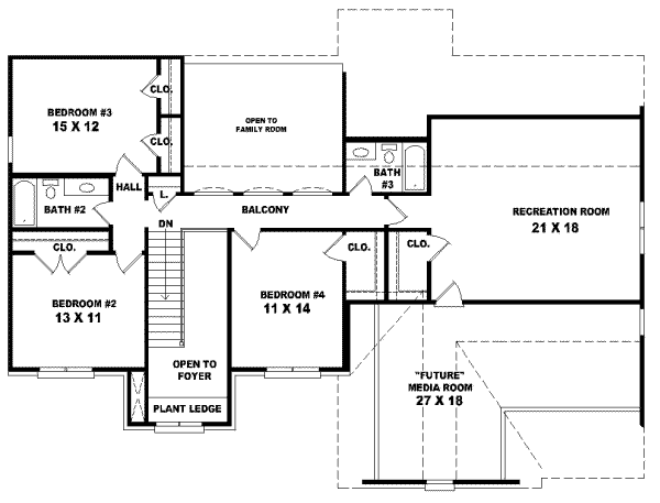 Upper/Second Floor Plan: 6-611