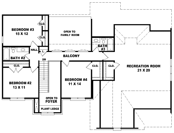 Upper/Second Floor Plan: 6-612