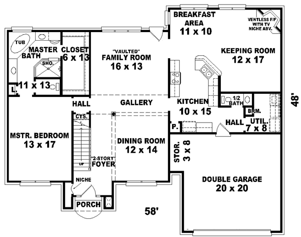 Main Floor Plan: 6-613