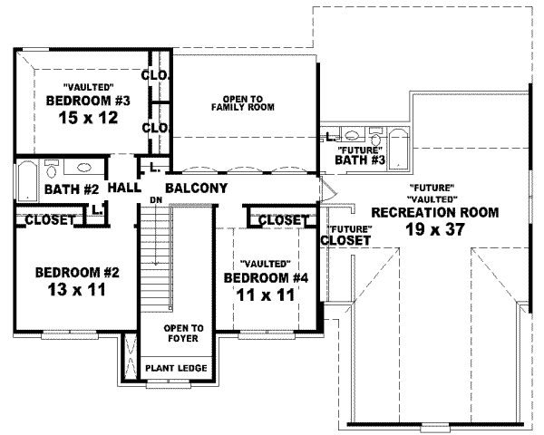 Upper/Second Floor Plan: 6-613