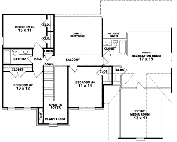 Upper/Second Floor Plan: 6-614