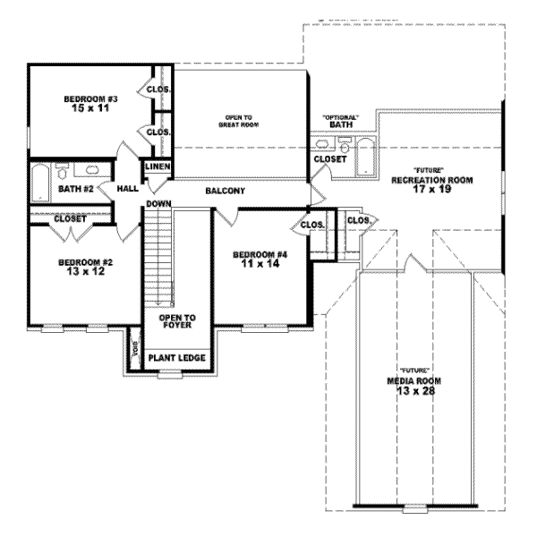 Upper/Second Floor Plan: 6-615