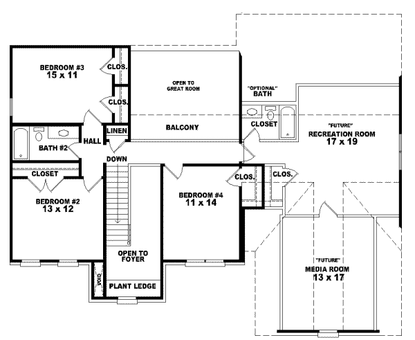 Upper/Second Floor Plan: 6-616