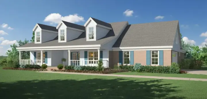 Farmhouse house plans 6-625 - front exterior, 1,798 sq ft, 3 bed, 2 bath house plans | Monster House Plans