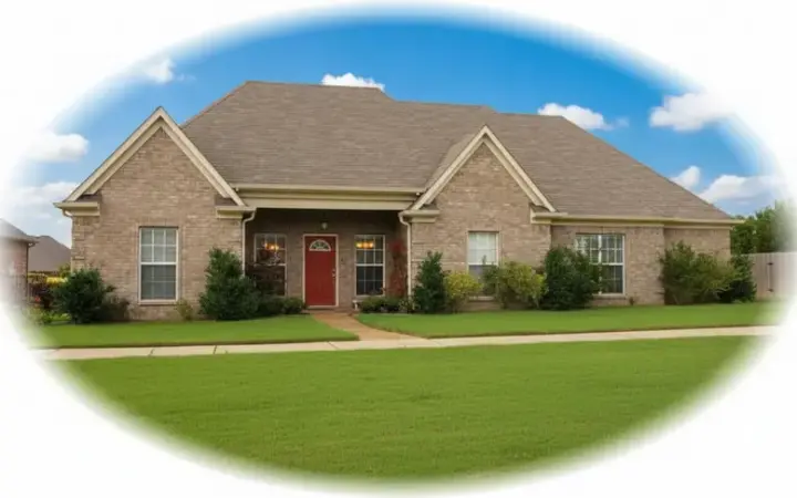 Traditional house plans 6-626 - front exterior, 1,834 sq ft, 3 bed, 2 bath house plans | Monster House Plans