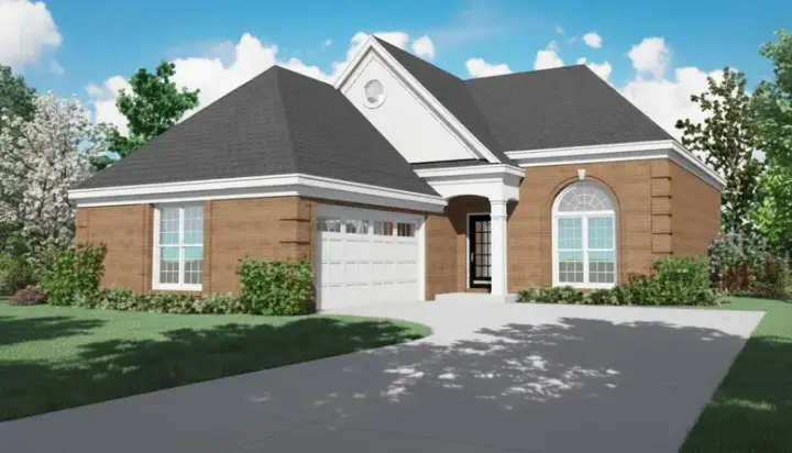Traditional house plans 6-634 - front exterior, 1,806 sq ft, 3 bed, 2 bath house plans | Monster House Plans