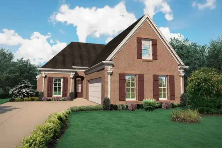 Traditional house plans 6-640 - front exterior, 2,367 sq ft, 3 bed, 2 bath house plans | Monster House Plans