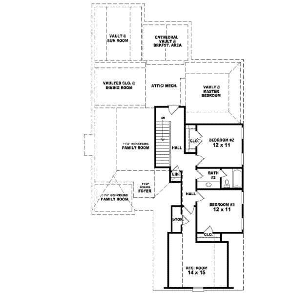 Upper/Second Floor Plan: 6-642