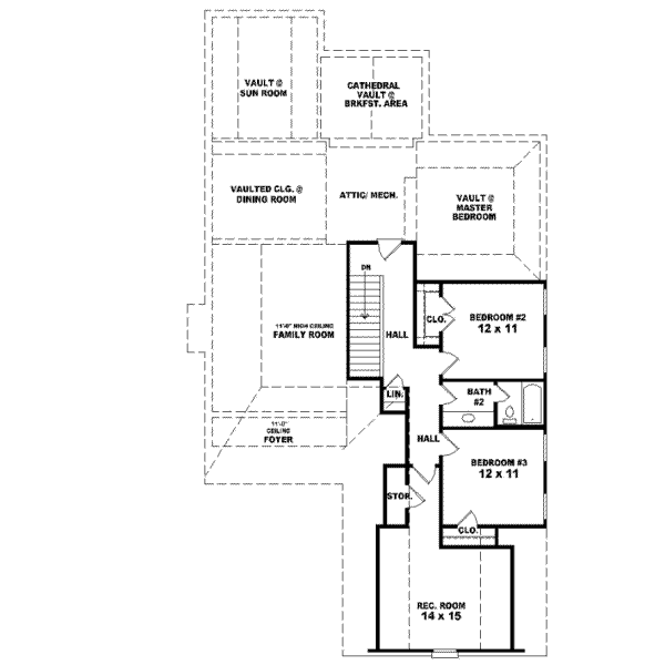 Upper/Second Floor Plan: 6-643