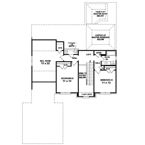 Upper/Second Floor Plan: 6-646
