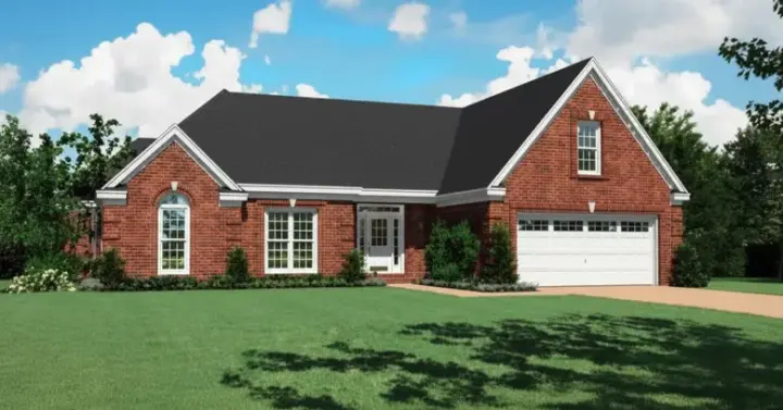 Traditional house plans 6-647 - front exterior, 2,303 sq ft, 3 bed, 2 bath house plans | Monster House Plans