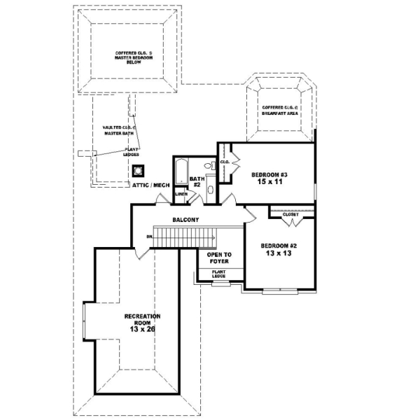 Upper/Second Floor Plan: 6-649