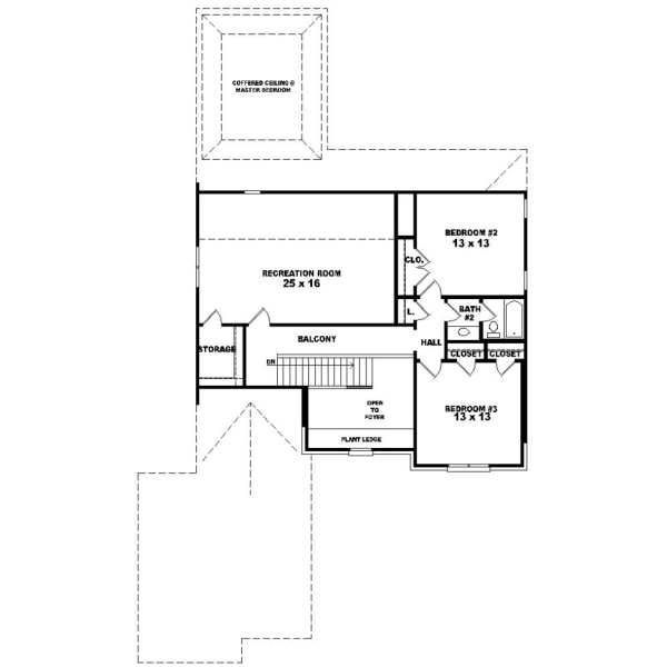 Upper/Second Floor Plan: 6-652