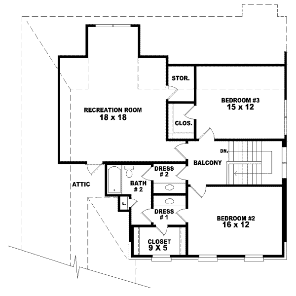 Upper/Second Floor Plan: 6-655