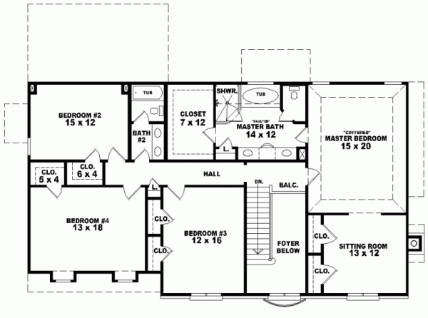 Upper/Second Floor Plan: 6-656
