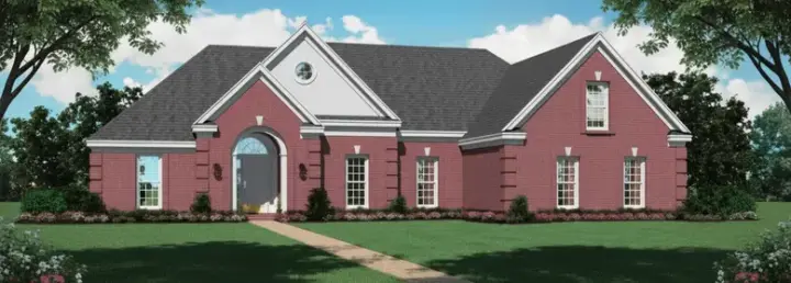 Southern house plans 6-663 - front exterior, 1,867 sq ft, 3 bed, 2 bath house plans | Monster House Plans