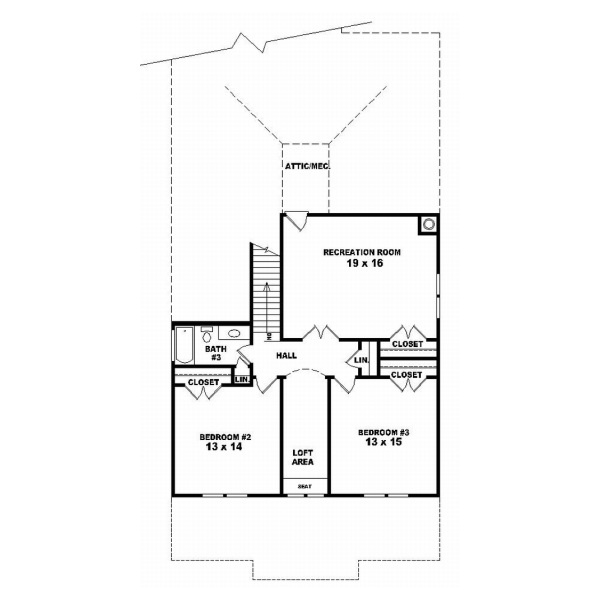 Upper/Second Floor Plan: 6-666