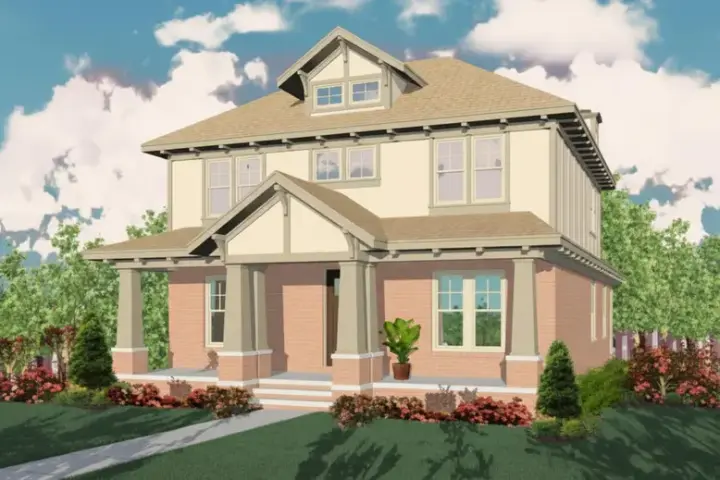 Craftsman house plans 6-667 - front exterior, 3,010 sq ft, 3 bed, 3 bath house plans | Monster House Plans