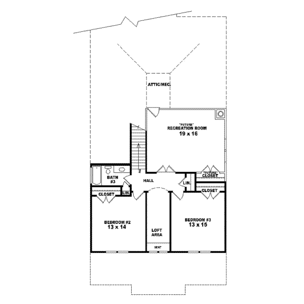 Upper/Second Floor Plan: 6-669