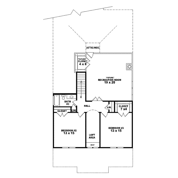 Upper/Second Floor Plan: 6-670