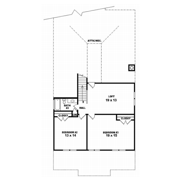 Upper/Second Floor Plan: 6-671