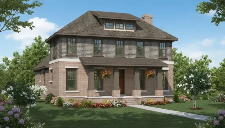 Bungalow house plans 6-673 - front exterior, 2,881 sq ft, 4 bed, 4 bath house plans | Monster House Plans