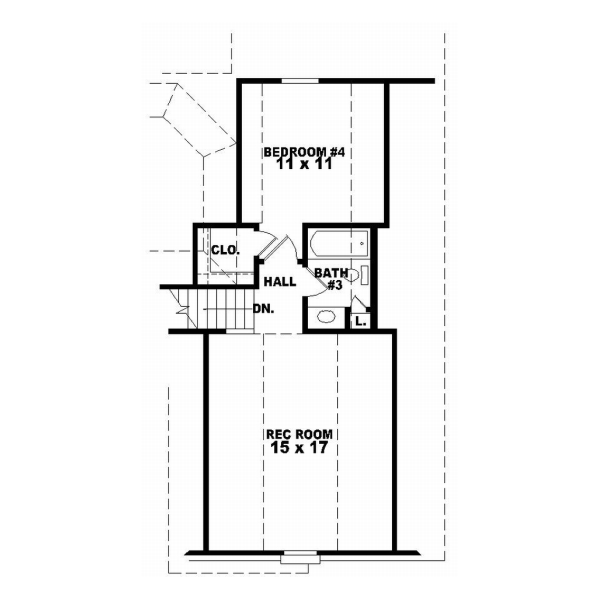 Upper/Second Floor Plan: 6-677