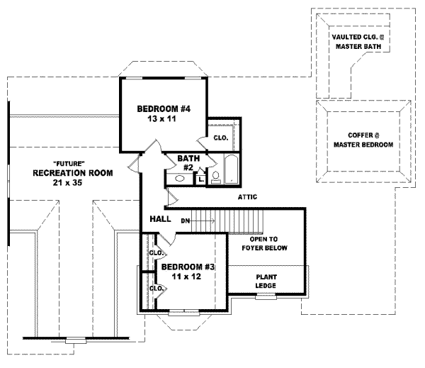 Upper/Second Floor Plan: 6-680