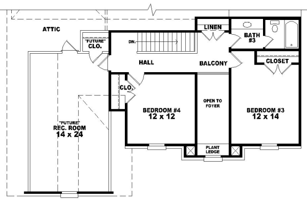 Upper/Second Floor Plan: 6-681