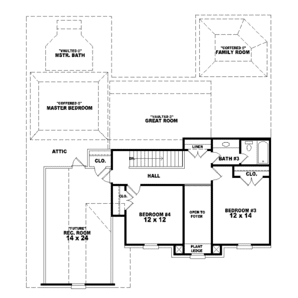 Upper/Second Floor Plan: 6-684